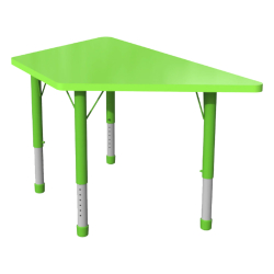 Маса регулируема двойна Трапец зелена