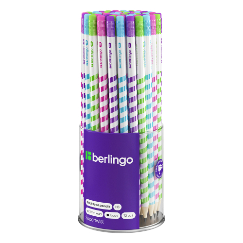 Молив Berlingo Supertwist HB с гума, 1000000000050432 02 