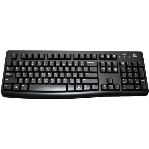 Keyboard Logitech K120 USB black, 1000000000011446 02  — OK Office Keyboard Logitech K120 USB black, 1000000000011446 02