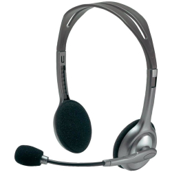 Слушалки Logitech H110, сив