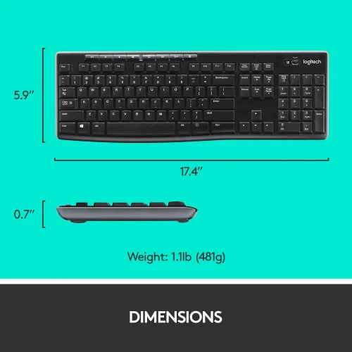 Wireless Logitech MK270 keyboard+mouse, 1000000000022421 09 