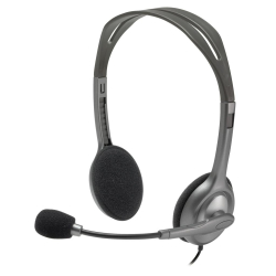 Слушалки Logitech H111, черен