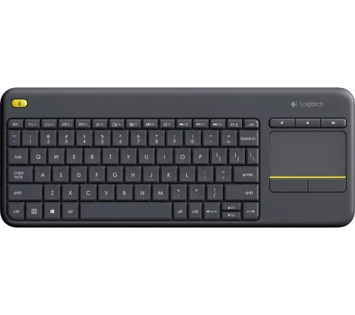 Безжична клавиатура Logitech Wireless Touch Keyboard K400 Plus, черен, 2005099206059429