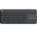 Безжична клавиатура Logitech Wireless Touch Keyboard K400 Plus, черен, 2005099206059429 07 