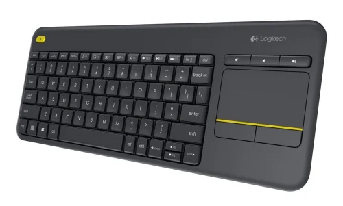 Безжична клавиатура Logitech Wireless Touch Keyboard K400 Plus, черен, 2005099206059429 02 