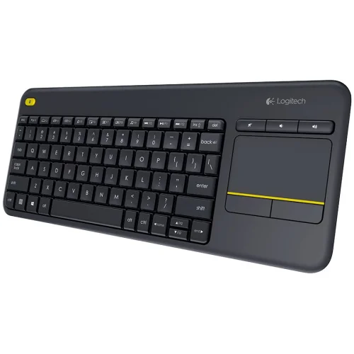 Безжична клавиатура Logitech Wireless Touch Keyboard K400 Plus, черен, 2005099206059429 03 