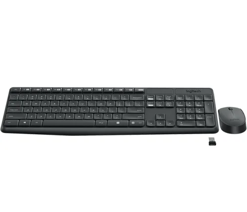 Logitech MK235 wireless keyboard + mouse set, Black, 2005099206064478 08 