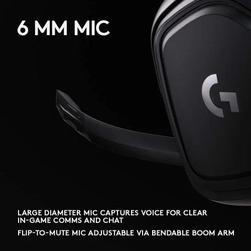 Gaming Earphone Logitech G432, Microphone, Black, 2005099206082410 07 