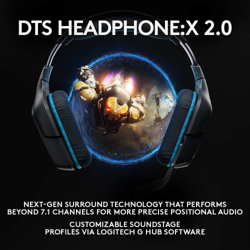 Gaming Headphones Logitech G432, Black, 2005099206082410 09  — OK Office Gaming Headphones Logitech G432, Black, 2005099206082410 09