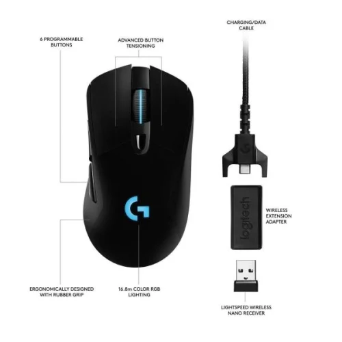 LOGITECH G703 LIGHTSPEED Wireless Gaming Mouse, 2005099206083578 06 