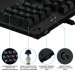 Геймърска клавиатура Logitech G513, Brown Tactile, черен , 2005099206085961 12 