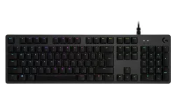 Геймърска клавиатура Logitech G512 GX Red Linear, Lightsync RGB, Alumium Alloy, черен
