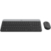 Комплект Logitech MK470 Slim безжична клавиатура+мишка, Silent, графит, 2005099206086609 06 