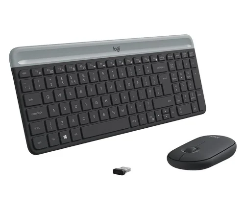 Комплект LOGITECH MK470 Slim безжична клавиатура +мишка, графит, 2005099206086609 02 