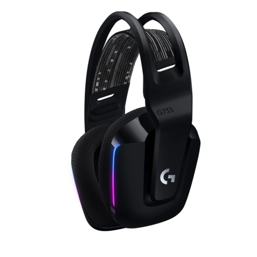 Безжични геймърски слушалки Logitech G733 Lightspeed, черни, 2005099206088719 02 