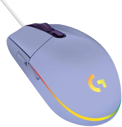 Геймърска мишка Logitech G102 LIGHTSYNC Corded, лилав, 2005099206089822