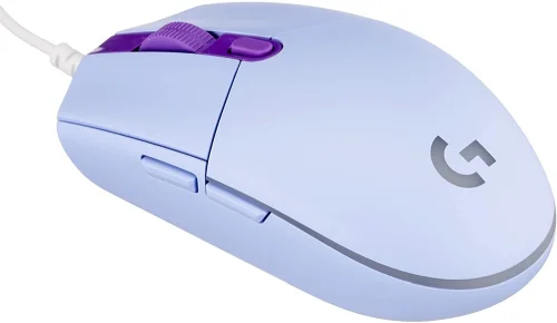 Logitech G102 LIGHTSYNC Corded Gaming Mouse, Lilac, 2005099206089822 02 