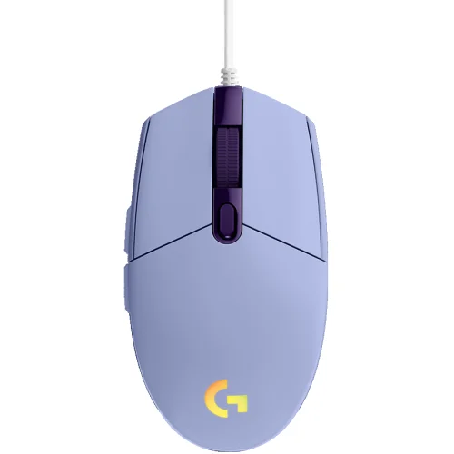 Геймърска мишка Logitech G102 LIGHTSYNC Corded, лилав, 2005099206089822 05 