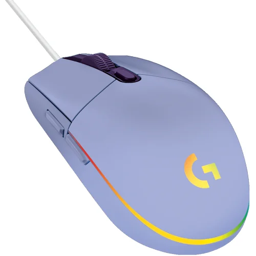 Logitech G102 LIGHTSYNC Corded Gaming Mouse, Lilac, 2005099206089822 06 