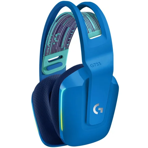 Gaming Earphone Logitech G733 Blue Lightspeed Wireless RGB, Microphone, Blue, 2005099206091788 03 