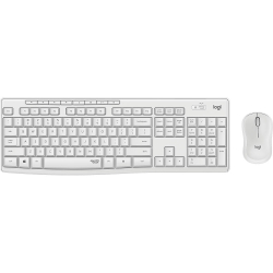 Комплект Logitech MK295 безжична клавиатура + мишка, бял