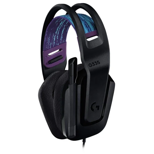 Геймърски слушалки Logitech G335, Микрофон, Черни, 2005099206094789 04 