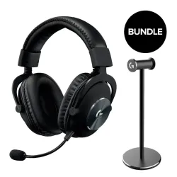 Bundle Gaming Headphones Logitech PRO X + Premium Headset Stand
