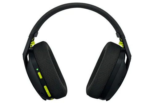 Gaming Wireless Headphones Logitech G435, Black and neon yellow, 2005099206095007 02 