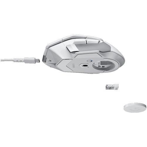 Безжична геймърска мишка Logitech G502 X Lightspeed, бял, 2005099206096394 06 