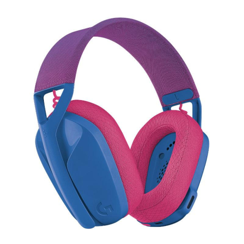 Геймърски безжични слушалки Logitech G435, Син/Розов, 2005099206097483 04  — OK Office Геймърски безжични слушалки Logitech G435, Син/Розов, 2005099206097483 04