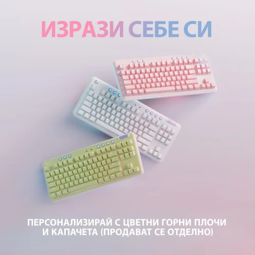 Безжична геймърска клавиатура Logitech G715, Tactile, бяла, 2005099206098817 10 