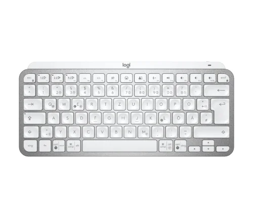 Logitech MX Keys Mini Minimalist Wireless Illuminated Keyboard - PALE GREY, 2005099206099036