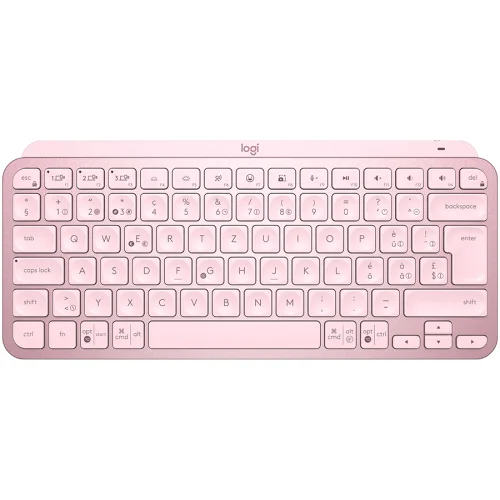 Безжична клавиатура LOGITECH MX Keys Mini Bluetooth Illuminated, розов, 2005099206099043 03 