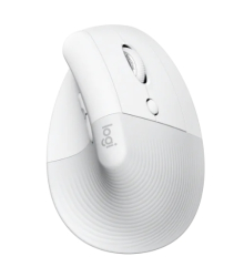Wireless Vertical Mouse Logitech Lift Vertical, Silent, Off-White