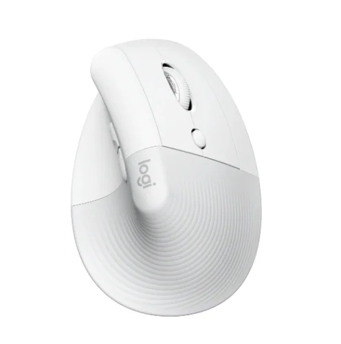 Безжична мишка Logitech Lift for Mac Vertical, светло сиво, 2005099206099906