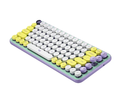 Безжична клавиатура LOGITECH POP Keys Bluetooth Mechanical - DAYDREAM MINT, 2005099206101593 02 