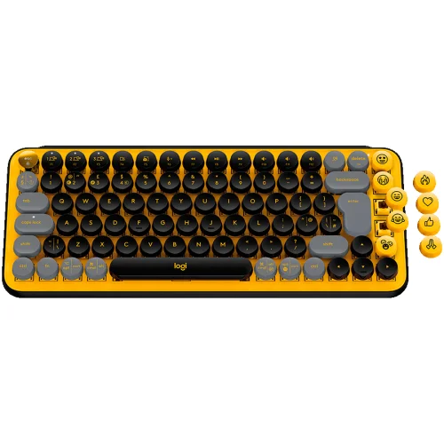 Геймърска клавиатура Logitech POP Keys Blast, TKL, Bluetooth 5.1, 2005099206101630 03 