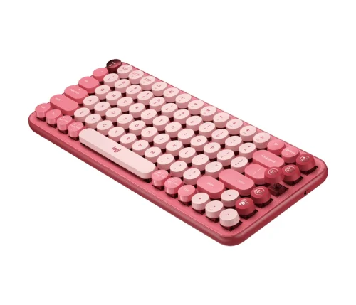 Безжична геймърска клавиатура Logitech POP Keys Heartbreaker, TKL, Bluetooth 5.1, 2005099206101647 02 