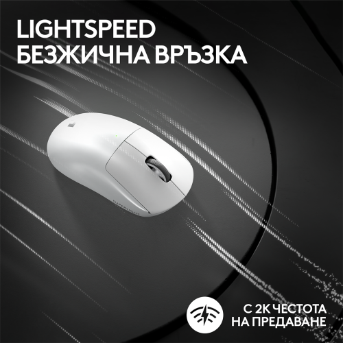 Безжична геймърска мишка Logitech G Pro X Superlight 2, бял, 2005099206104549 05 