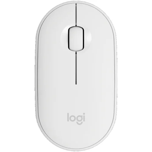 Безжична мишка Logitech M350S Pebble 2 Bluetooth, бял, 2005099206110441