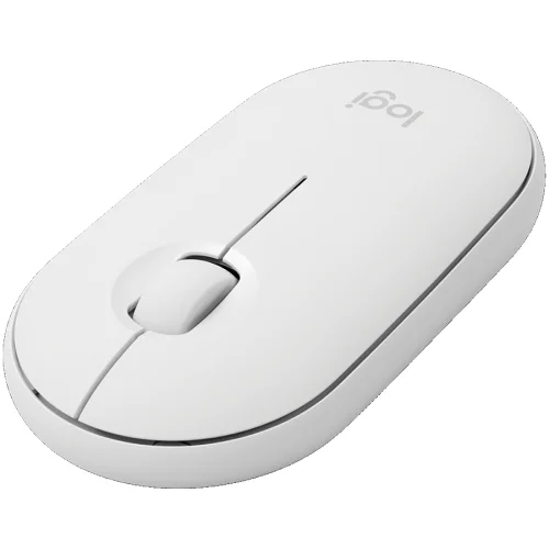 Безжична мишка Logitech M350S Pebble 2 Bluetooth, бял, 2005099206110441 02 
