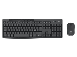 Комплект Logitech MK370 безжична клавиатура + мишка, черен
