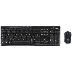 Комплект Logitech MK370 безжична клавиатура + мишка, черен