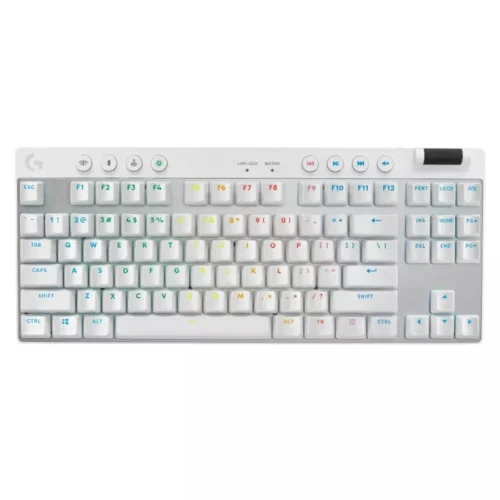 Wireless Gaming Keyboard Logitech G Pro X TKL, White, 2005099206113343