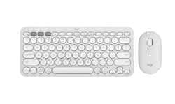 Set Logitech Pebble 2 Combo universal Bluetooth, White