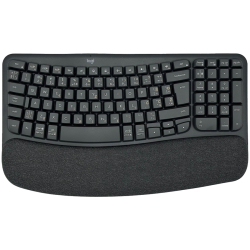 Bluetooth клавиатура LOGITECH Wave ergonomic графит