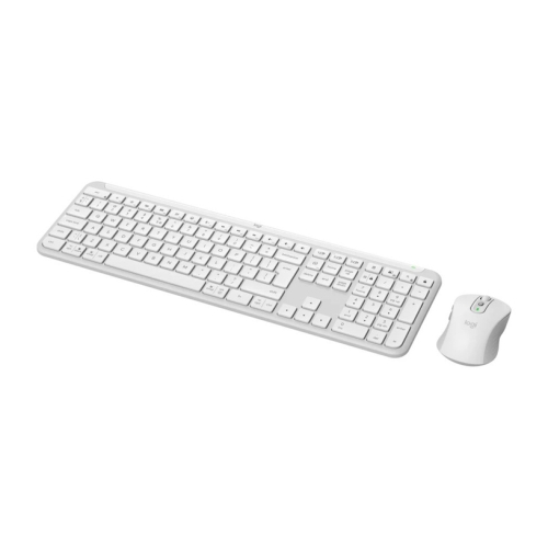 Комплект Logitech MK950 безжична клавиатура + мишка, Silent, бял, 2005099206119338 03  — OK Office Комплект Logitech MK950 безжична клавиатура + мишка, Silent, бял, 2005099206119338 03