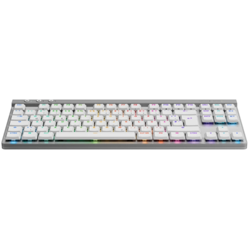 Безжична геймърска клавиатура Logitech G515 Lightspeed TKL, бял, 2005099206119796 03 