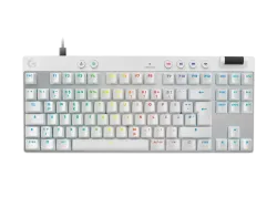 Геймърска клавиатура Logitech G Pro X Rapid TKL, бял