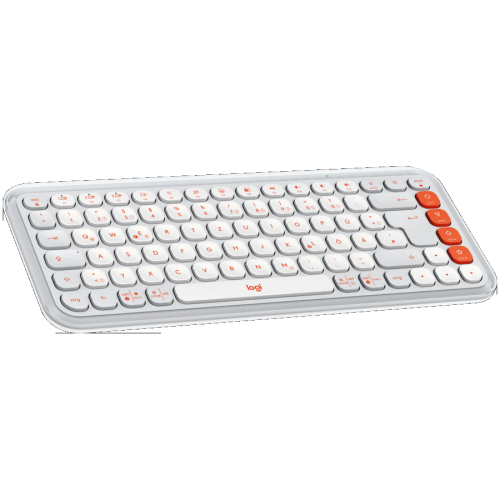 Logitech Bluetooth Keyboard Pop Icon Keys, Off White, Silent, 2005099206127579 04 